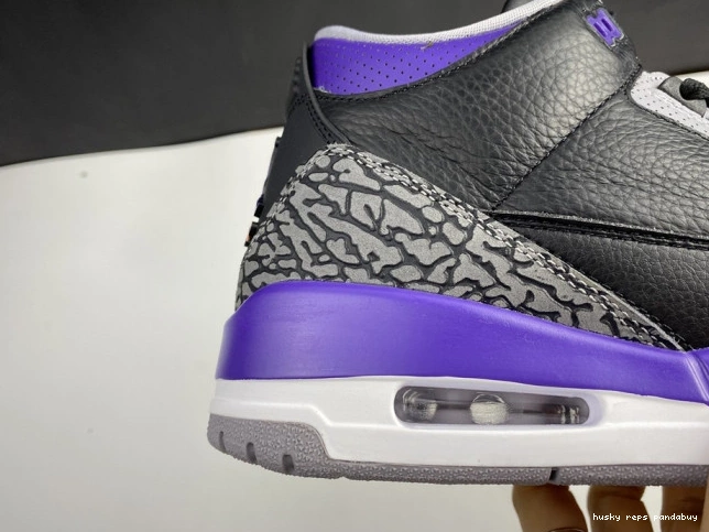 Cheap Husky Retro 050 Jordan 3 Air Black Court CT8532 Purple 0718